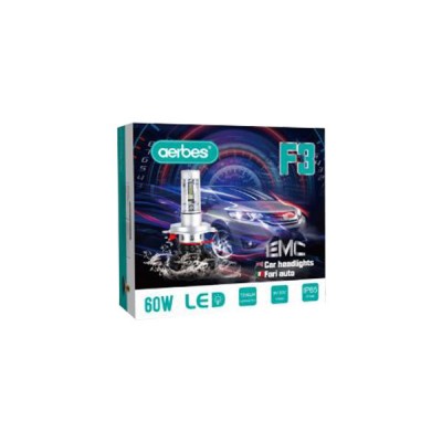 H4 Σετ 2 Τεμάχια Led Λάμπες F3 Αυτοκινήτου 60W 7200lm - Led Headlight