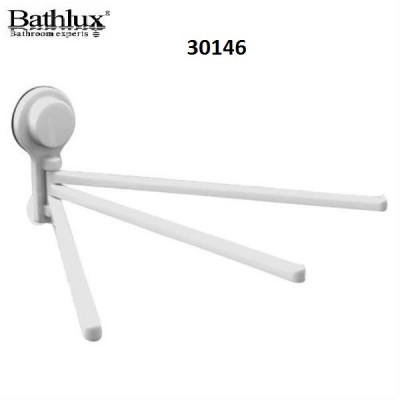 Τριπλή Κρεμάστρα Πετσετών με Βεντούζα 30146 BATHLUX