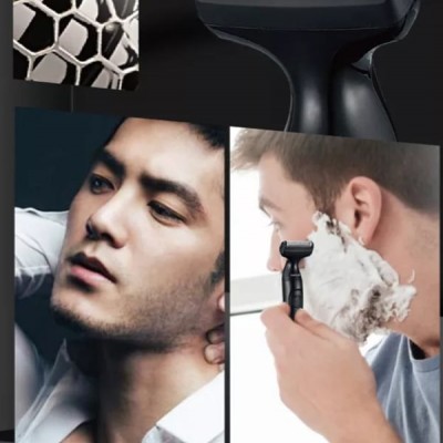 Kemei Αδιάβροχη Επαναφορτιζόμενη Ξυριστική Μηχανή 3 σε 1 3W Ρυθμιζόμενου Μήκους Κοπής με 3 Κεφαλές για Σώμα, Πρόσωπο & Μύτη KM-114