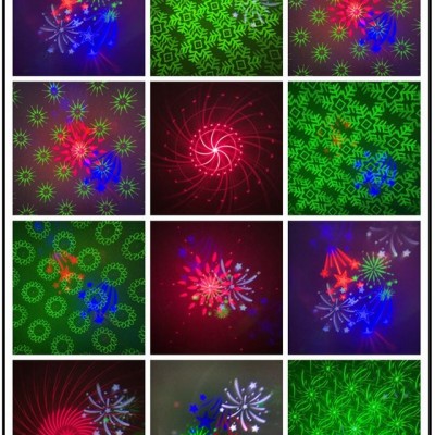 Φως Σκηνής Laser Φωτορυθμικό -Projector Laser Stage Νυχτερινός Γιορτινός Προβολέας με 12 Θέματα και Τηλεχειριστήριο