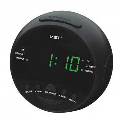 AM/FM Ραδιόφωνο Ρολόι Ξυπνητήρι LED με Μπαταρία - Clock Radio Alarm VST-909