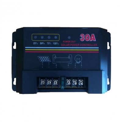 Ρυθμιστής Φόρτισης Μπαταριών με LCD Οθόνη για Φωτοβολταϊκά Συστήματα PWM SCC 20Ah 12/24V Dual USB