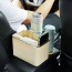 Κουτί Οργάνωσης - Αποθήκευσης Αντικειμένων με Αναδιπλούμενες Αποσπώμενες Ποτηροθήκες για Υποβραχιόνιο Αυτοκινήτου με Βέλκρο