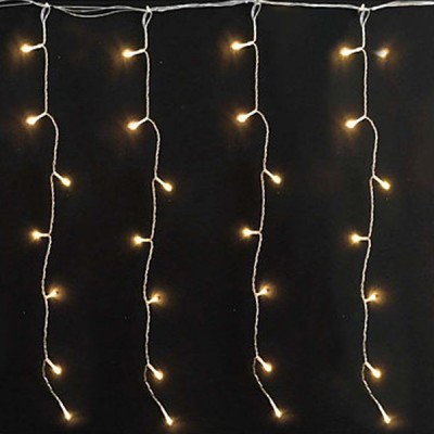 Χριστουγεννιάτικα Λαμπάκια Κουρτίνα με 240LED Αδιάβροχο IP44, Θερμό Λευκό και 8 Προγράμματα Arrango AN57369