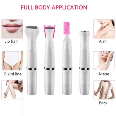 Επαναφορτιζόμενη Ξυριστική Μηχανή 4 σε 1  USB Lady Shaver Beauty Kit