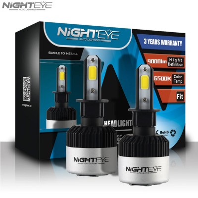 H3 2x Nighteye Λαμπτήρες LED Φώτα Πορείας 12/24V 2x36W 6500k IP68 Α315 S2 9000Lm
