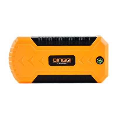 DINGQI Jump Starter 12V & Power Bank 12.000mAh Εκκινητής Μπαταρίας Αυτοκινήτου με Φακό, Κροκοδειλάκια, Καλώδια Φόρτισης, Πυξίδα & Βαλιτσάκι Μεταφοράς