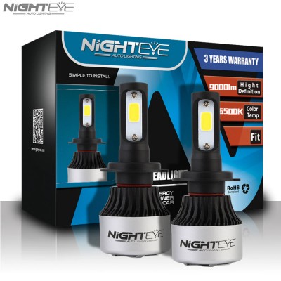 H7 2x Nighteye Λαμπτήρες LED Φώτα Πορείας 12/24V 2x36W 6500k IP68 Α315 S2 9000Lm