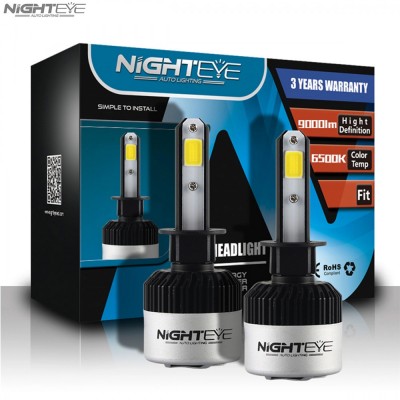 2x Nighteye Λαμπτήρες LED Φώτα Πορείας 12/24V H1 2x36W 6500k IP68 Α315 S2 9000Lm