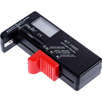 Ψηφιακός Δοκιμαστής Μπαταριών BT-168D 1.5 V και 9 V με LCD Οθόνη - Digital Battery Tester