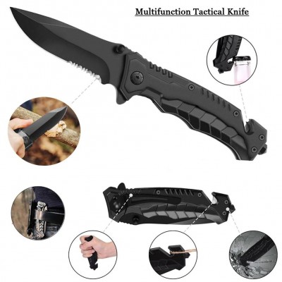 19 σε 1 Σετ Επιβίωσης & Κιτ Έκτακτης Ανάγκης με Ιατρικές Προμήθειες, Σπινθηριστή, Εργαλεία, Μαχαίρι, Πυξίδα, Πριόνι, Ψαρικά, Φακό LED, Κουζινικά & Θερμική Κουβέρτα  20.5x12x8εκ