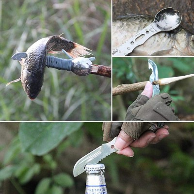 19 σε 1 Σετ Επιβίωσης & Κιτ Έκτακτης Ανάγκης με Ιατρικές Προμήθειες, Σπινθηριστή, Εργαλεία, Μαχαίρι, Πυξίδα, Πριόνι, Ψαρικά, Φακό LED, Κουζινικά & Θερμική Κουβέρτα  20.5x12x8εκ