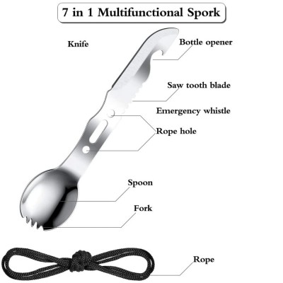19 σε 1 Σετ Επιβίωσης & Κιτ Έκτακτης Ανάγκης με Ιατρικές Προμήθειες, Σπινθηριστή, Εργαλεία, Μαχαίρι, Πυξίδα, Πριόνι, Ψαρικά, Φακό LED, Κουζινικά & Θερμική Κουβέρτα  20.5x12x8εκ