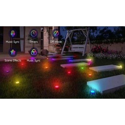 Σετ 6 Ηλιακά Φωτιστικά Κήπου Καρφωτά LED Solar Garden Light Ρετρό Σχεδιασμός OEM