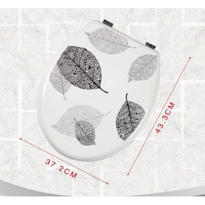Καπάκι Τουαλέτας Πλαστικό "Leaves" 37,2x43,3 εκ