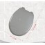Καπάκι Τουαλέτας Πλαστικό Ανοιχτό Γκρί 37,2x43,3 εκ