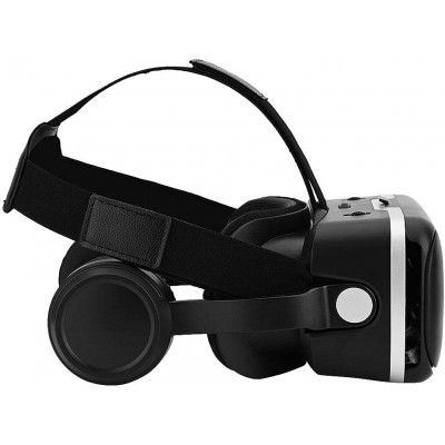 Shinecon G04E VR Headset Γυαλιά Εικονικής Πραγματικότητας με Ενσωματωμένα Ακουστικά για Κινητά από 4″ έως 6″ Μαύρο