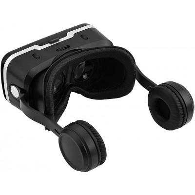 Shinecon G04E VR Headset Γυαλιά Εικονικής Πραγματικότητας με Ενσωματωμένα Ακουστικά για Κινητά από 4″ έως 6″ Μαύρο