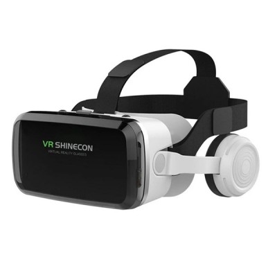 Shinecon G04BC VR Headset Γυαλιά Εικονικής Πραγματικότητας με Ενσωματωμένα Ακουστικά για Κινητά από 4.7″ έως 6.3″