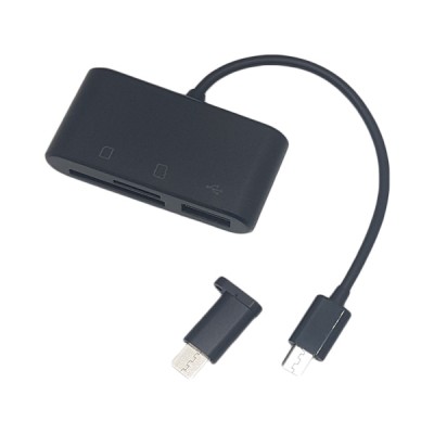 Micro Usb Type-C -  Φορητό Card Reader OTG για Smartphone  QH-47