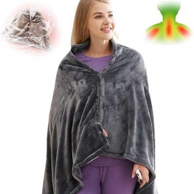 Huggle Ολόσωμη Κουβέρτα 120x200εκ  Βελουτέ Fleece με Μανίκια και Κάλυψη Ποδιών Γκρί