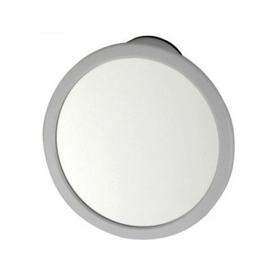 Στρογγυλός Καθρέπτης Μπάνιου Λευκός 16x16cm