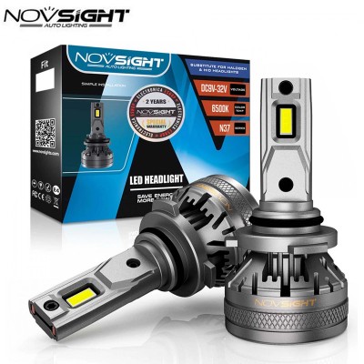 2 x Novsight Λαμπτήρες LED Φώτα Πορείας Αυτοκινήτου 12/24V H13 120W (2x60W) 22000LM 6500K IP68 A500 N37