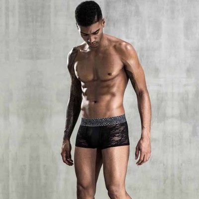 Αντρικό Σέξυ Εσώρουχο με Δαντέλα - Men's Sexy Boxer Floral