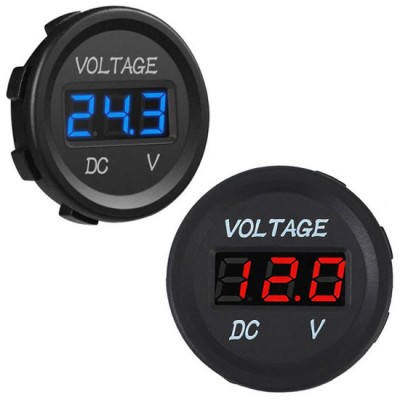 Universal Αδιάβροχο Ψηφιακό LED Βολτόμετρο DC 12V