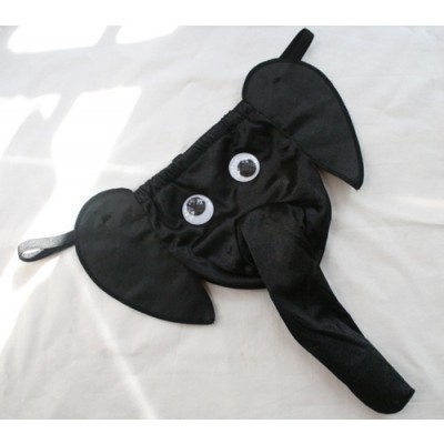 Σεξυ Αντρικό Εσώρουχο Ελέφαντας - Sexy Men's Lingerie Elephant G-String Black