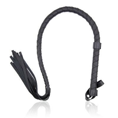 Δερμάτινο BDSM Μαστίγιο 1,9 Μέτρα - Whip BDSM Toy Black